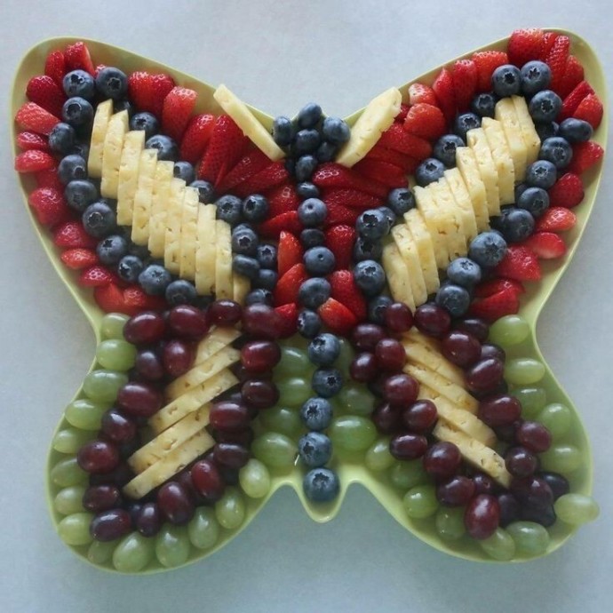 ​Идеи красиво оформленных фруктовых тарелок