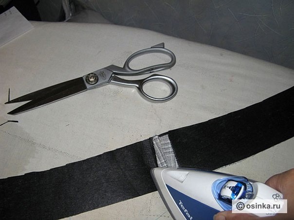 Обработка верхнего среза юбки обтачкой: мастер-класс