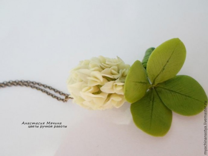 Лепка клевера из полимерной глины