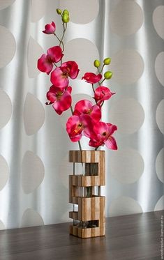 Необычные деревянные вазочки: свежие идеи для творчества