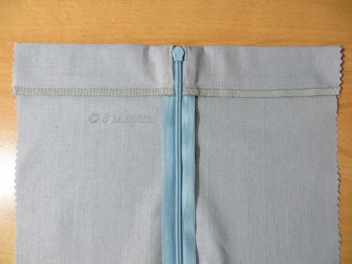 ​Обработка верха юбки притачным поясом