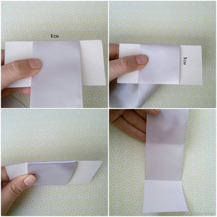 Брошь-цветок канзаши