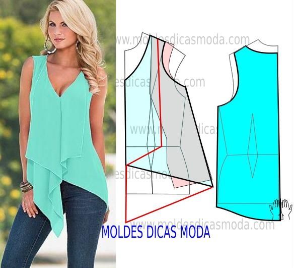 Моделирование ассимметричных платьев