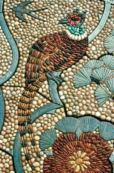 Мозаика из морской гальки: идеи