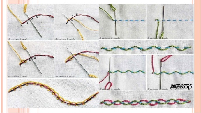 Коллекция стежков для вышивки