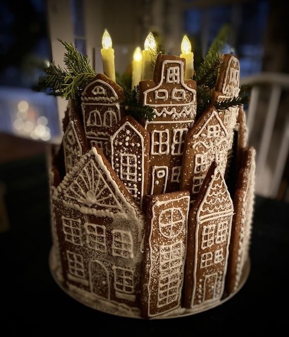Декор тортов имбирными пряниками: волшебные идеи для вдохновения