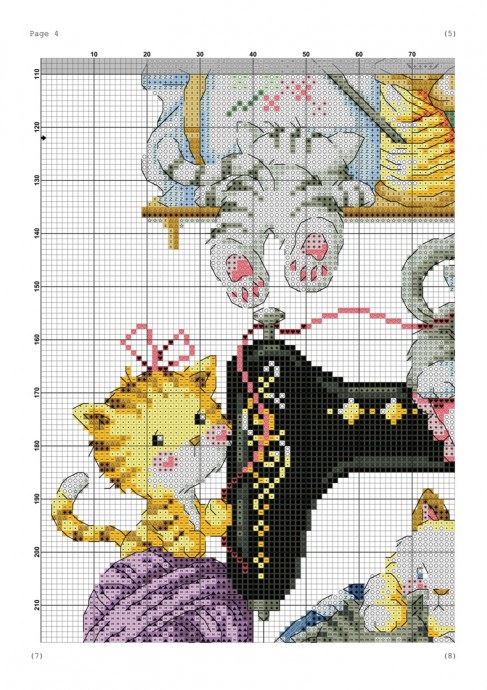 Вышиваем котов вокруг швейной машинки Вышиваем котов вокруг швейной машинки