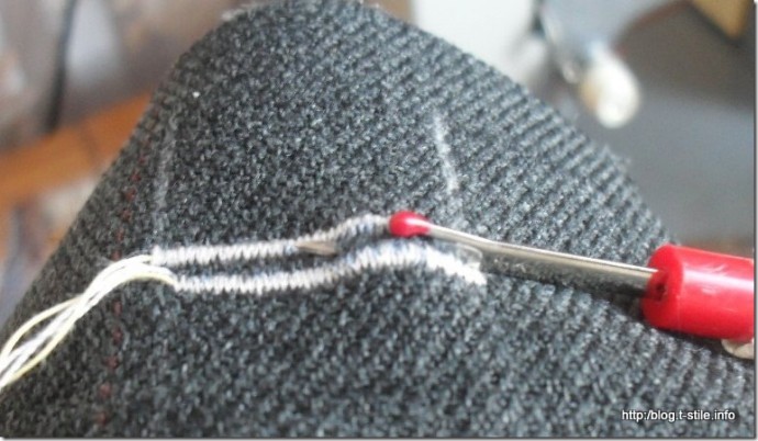 Обработка петель руками