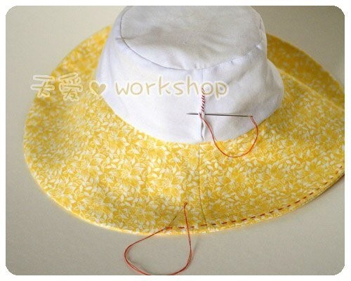 ​Шьем шляпу-панаму с цветком на лето