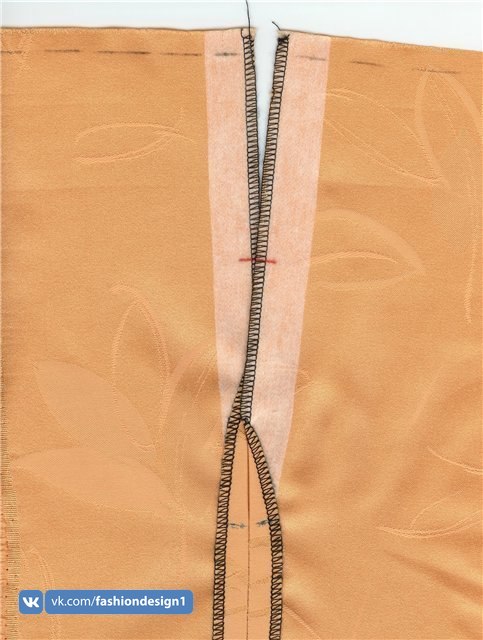 Притачивание потайной молнии