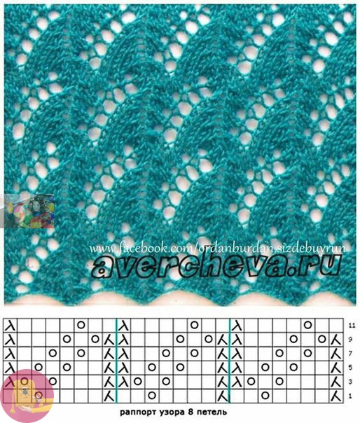 Простые в исполнении красивые ажурные узоры