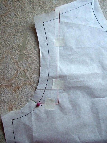 Уменьшаем плечевой шов