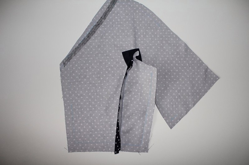 Цельнокроеный рукав с ластовицей