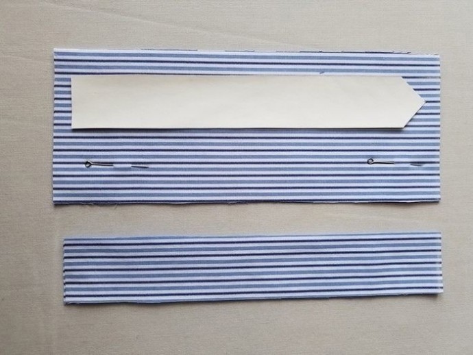 Обработка рукавов рубашки по итальянской технологии: планка разреза рукава