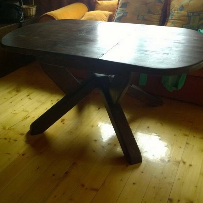 Самодельный круглый стол