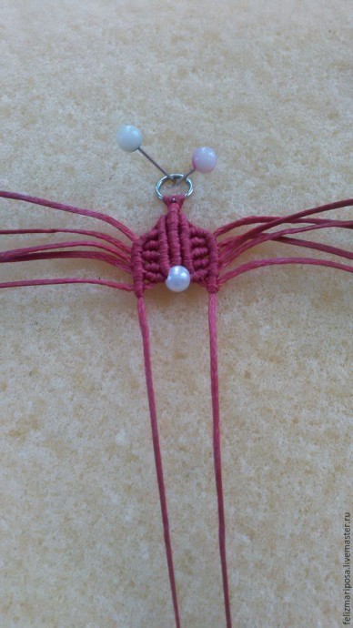 Плетем серьги "Лира" в технике макраме