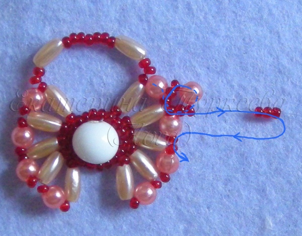 Плетение ажурного цветочного браслета: мастер-класс