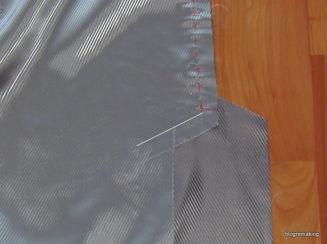 Технология обработки шлицы в изделиях с подкладкой