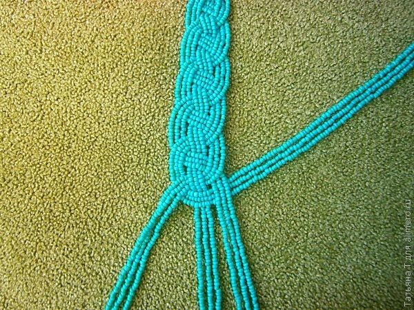 Бисерное ожерелье в кельтском стиле