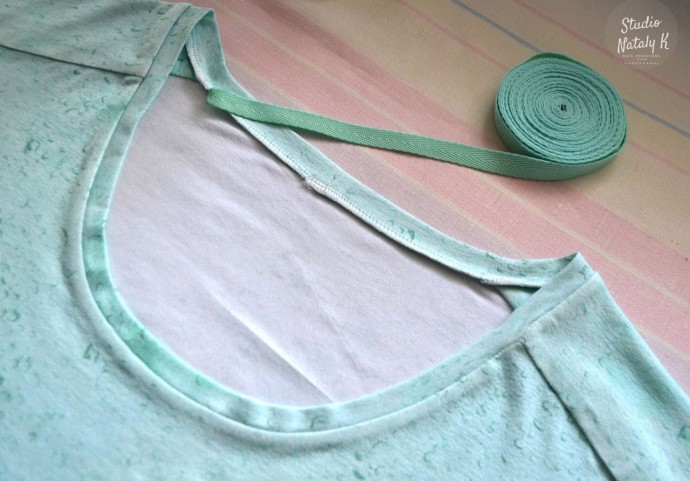 Обработка горловины на трикотаже