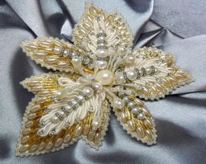 Вышивка жемчугом