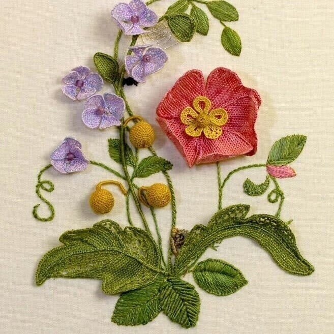 Шедевральная объемная вышивка