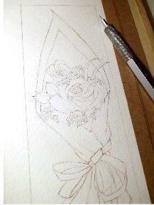 ​Урок рисования: букет роз