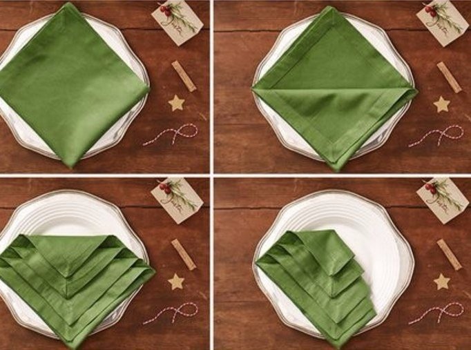 Как красиво сложить салфетку
