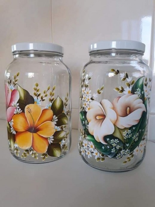 Роспись баночек