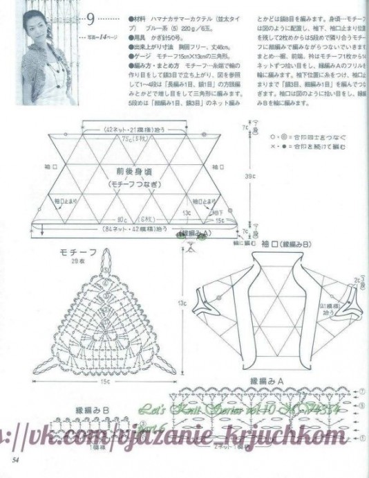 Болеро из треугольных мотивoв