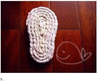 Тапочки из тряпок