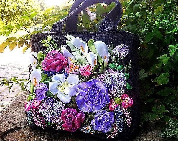 Вышивка лентами