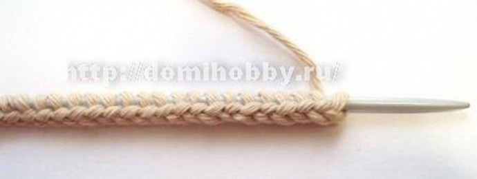 ​Хитрости вязания: набор петель косичкой