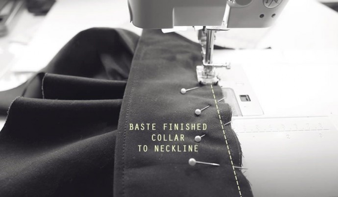 Втачной отложной воротник