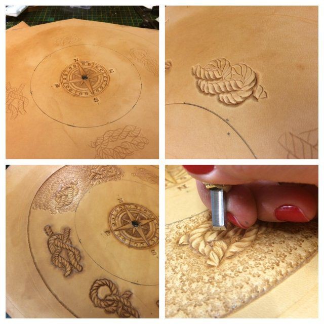 Создаем настенные часы из кожи