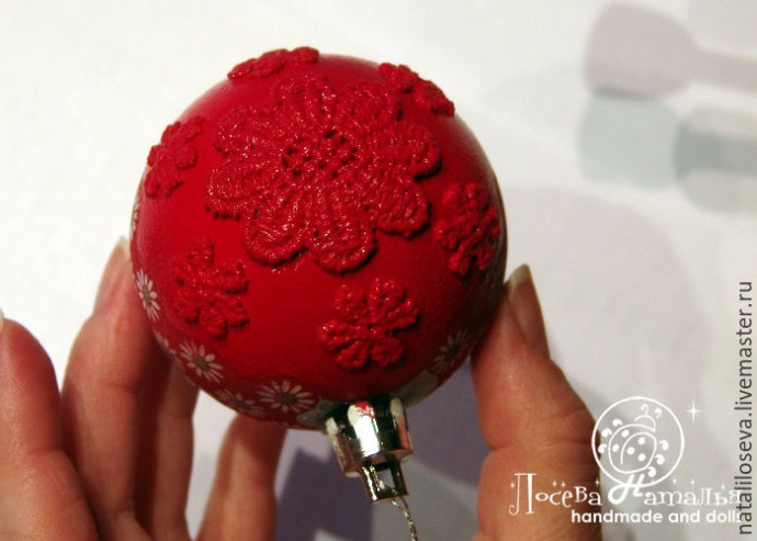 Декорируем елочную игрушку "Барашка-Ромашка" в технике объемного декупажа: часть 1