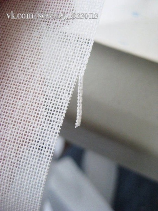 Узкая подгибка на тонкой ткани: мастер-класс