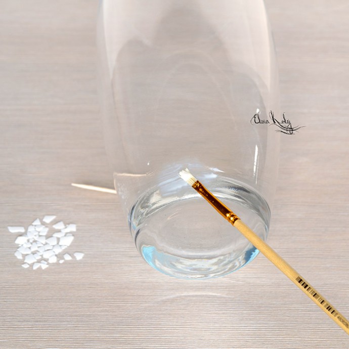 Декорируем вазу "Крокусы": часть 1