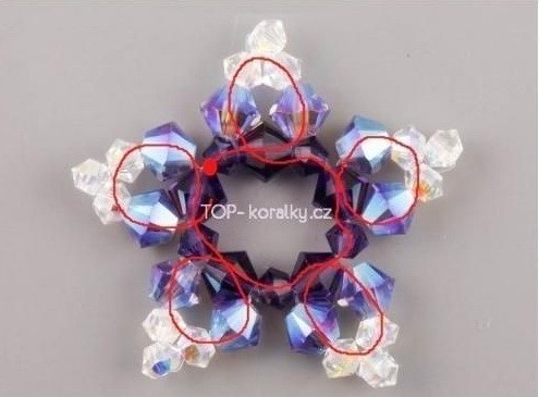 Серьги звёзды из биконуса