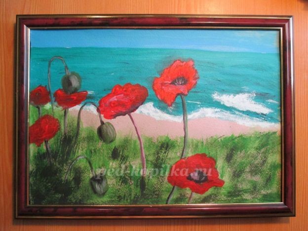 Летний пейзаж: маки, часть 2