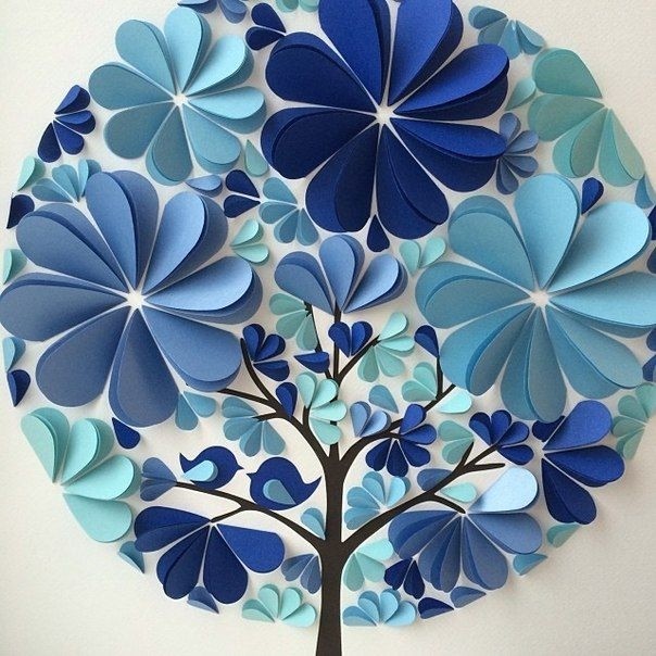 Панно из бумаги