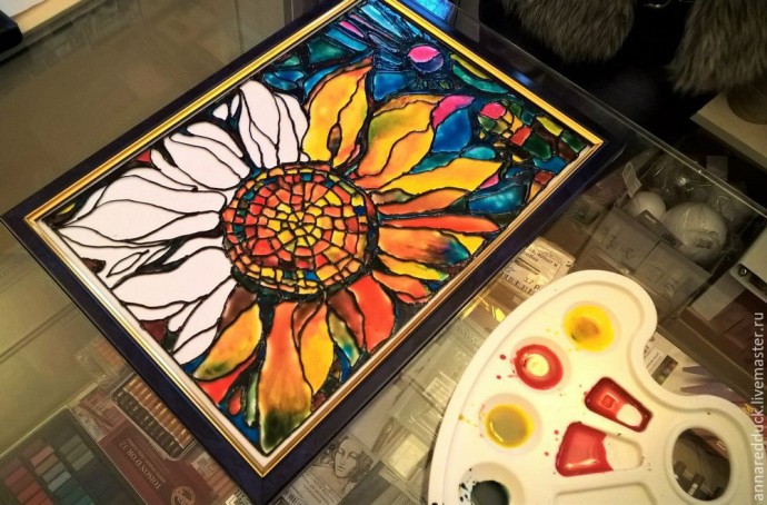 Делаем витражный светильник