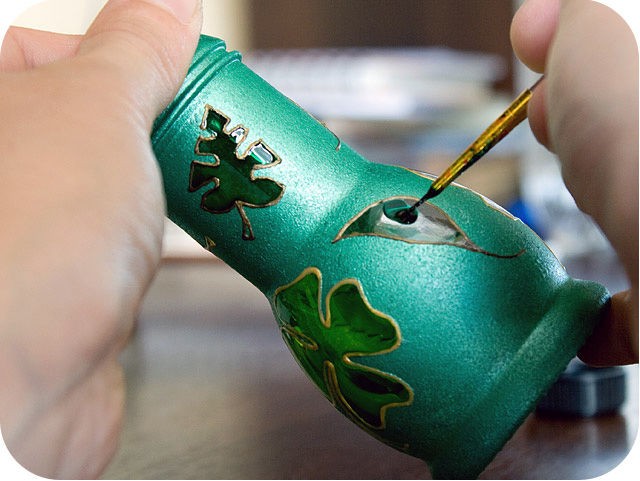 Мини-вазочка из бывшей соусницы: часть 2