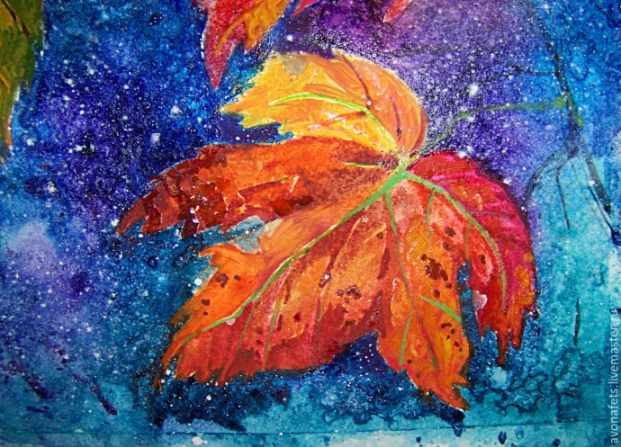 Осенний мастер-класс: акварель по-мокрому, часть 2