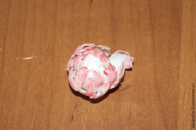 ​Пион из фоамирана своими руками: часть 2