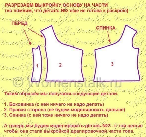 Шьем стильный асимметричный топ