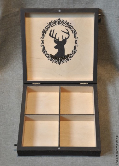 ​Декорируем чайную коробку "В старом шале": часть 5