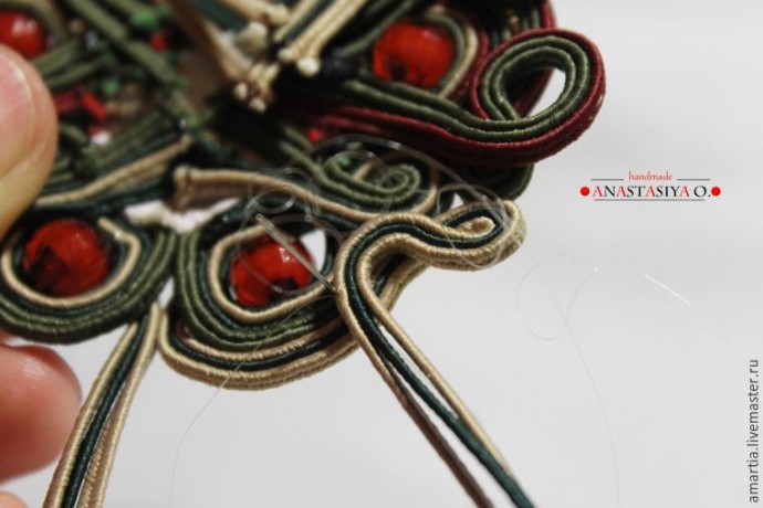 Создание шикарного сутажного браслета с агатом: часть 3