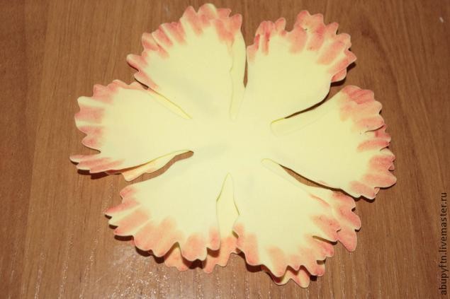 ​Пион из фоамирана своими руками: часть 1