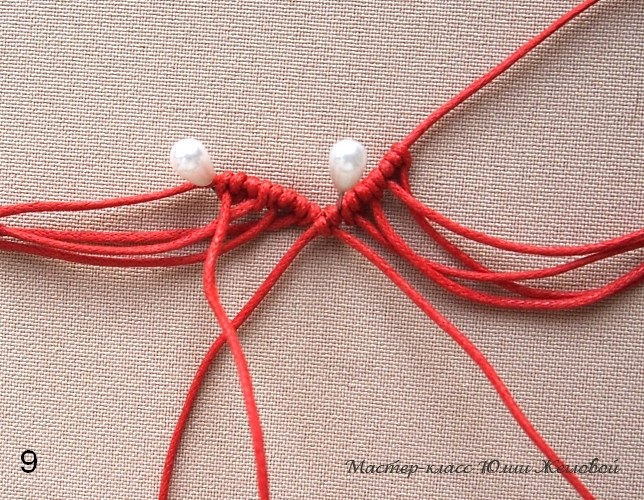 Плетёное сердечко в технике макраме: часть 1